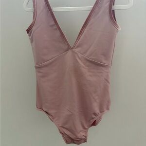 V-Neck Bullet Pointe Leotard - Size Small